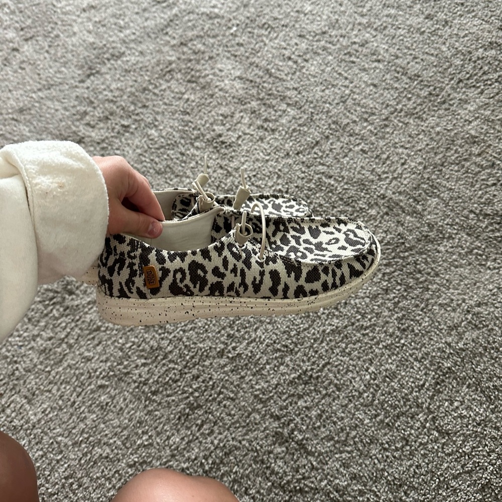 Hey Dude Gray and Black Sneakers Slip-On Style
